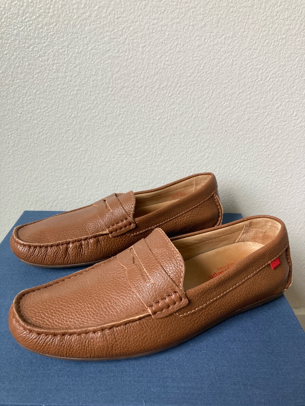 Marc Joseph New York Union Street 2.0 Penny loafers Calf Leather Cognac 9.5